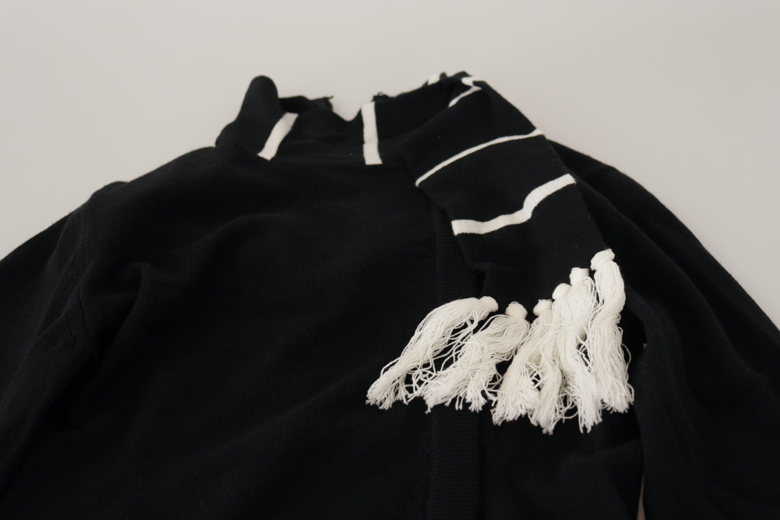 Dolce &amp; Gabbana Black Cashmere Turtleneck Pullover Sweater