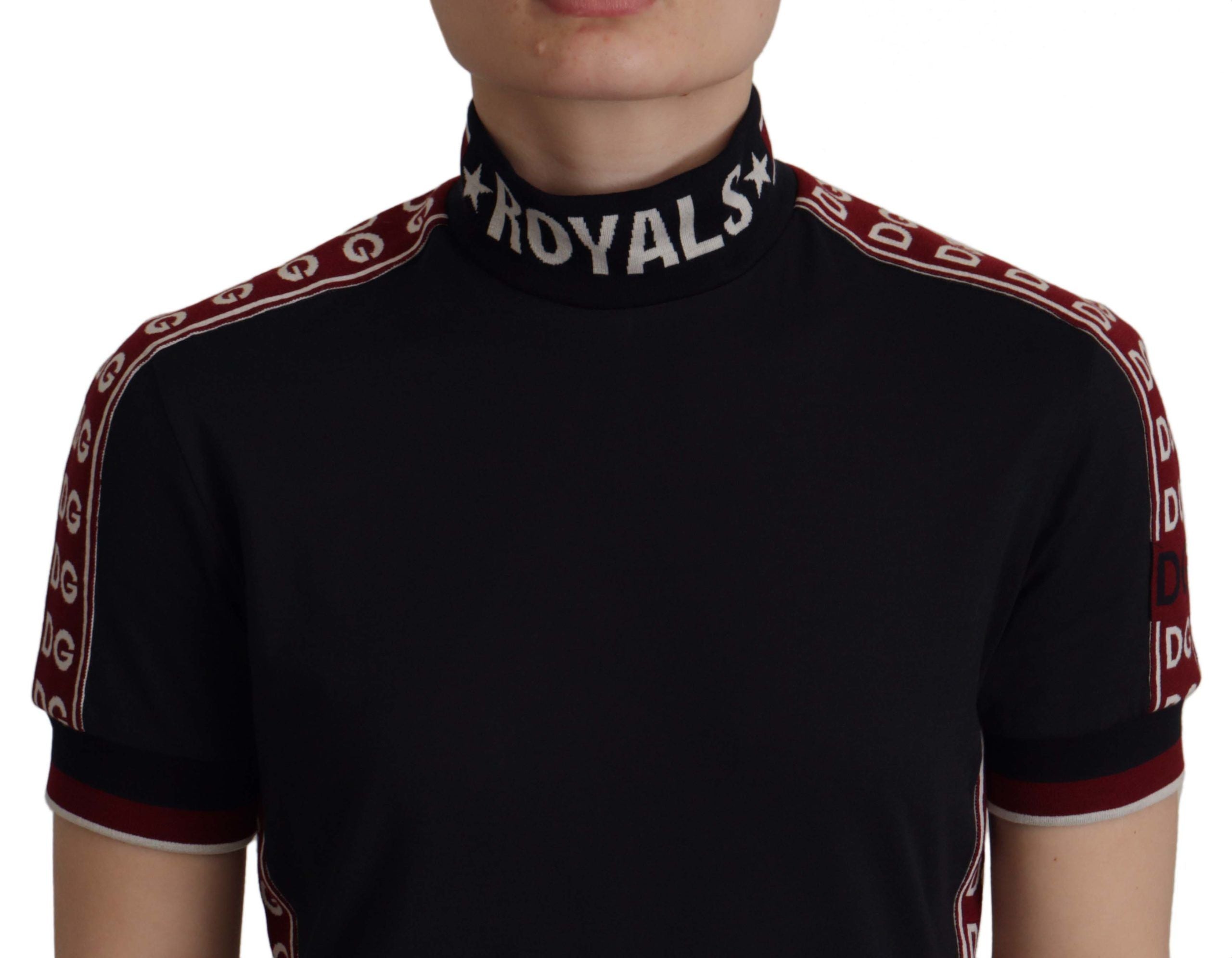 Dolce &amp; Gabbana Black #DGMillennials 100% Cotton T-shirt