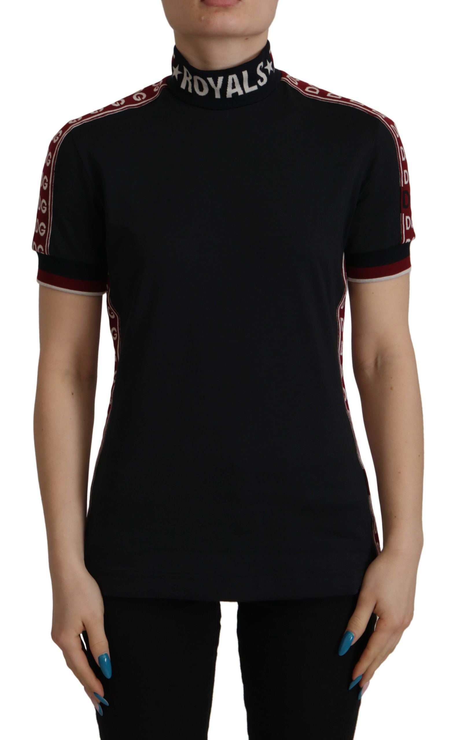 Dolce &amp; Gabbana Black #DGMillennials 100% Cotton T-shirt