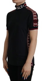 Dolce &amp; Gabbana Black #DGMillennials 100% Cotton T-shirt