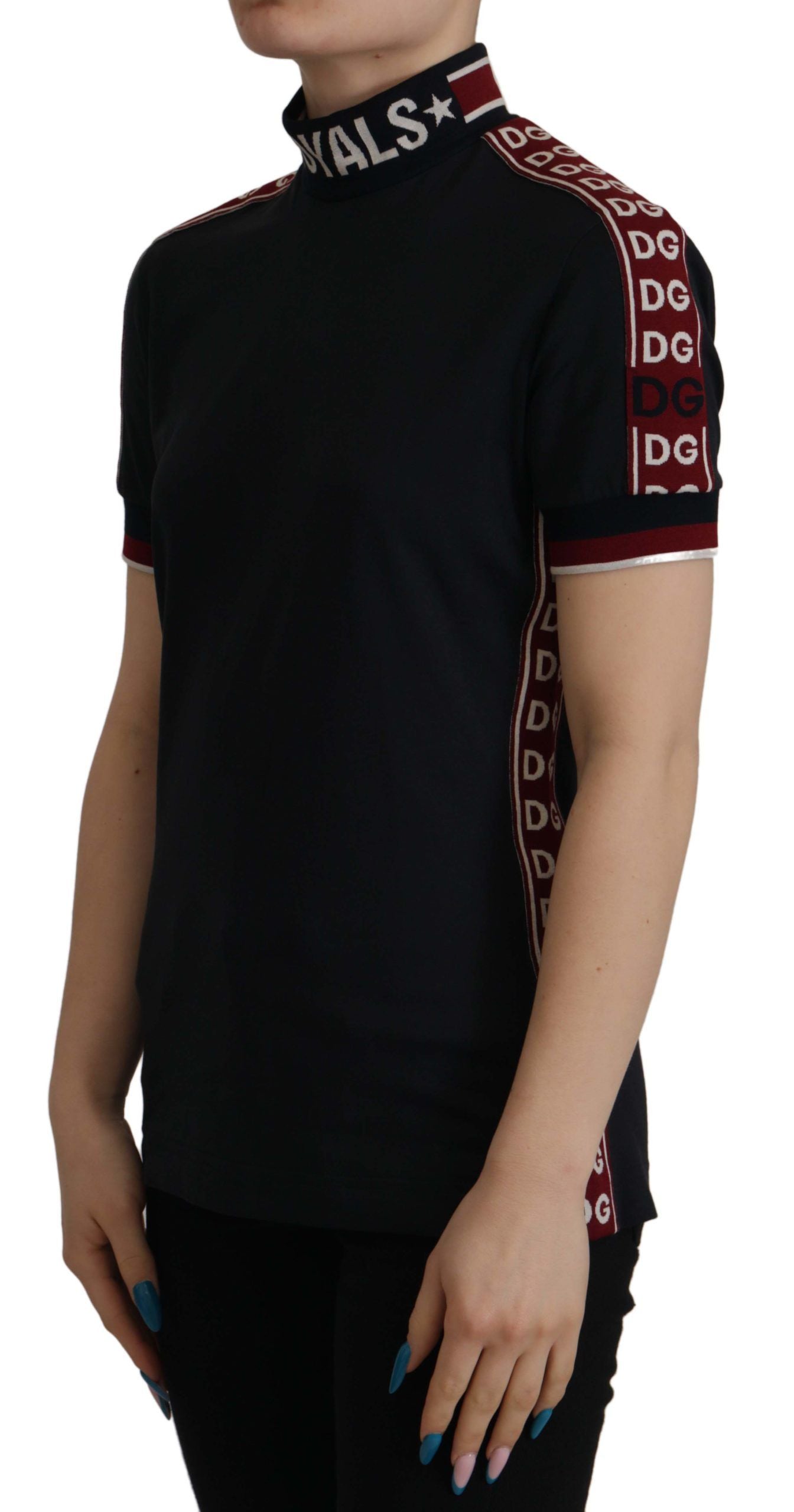 Dolce &amp; Gabbana Black #DGMillennials 100% Cotton T-shirt