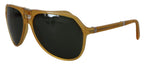 Dolce &amp; Gabbana Yellow Acetate Black Lens Aviator DG4196 Sunglasses