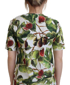 Dolce &amp; Gabbana Crew-neck Cotton Top Blouse Fruit T-shirt