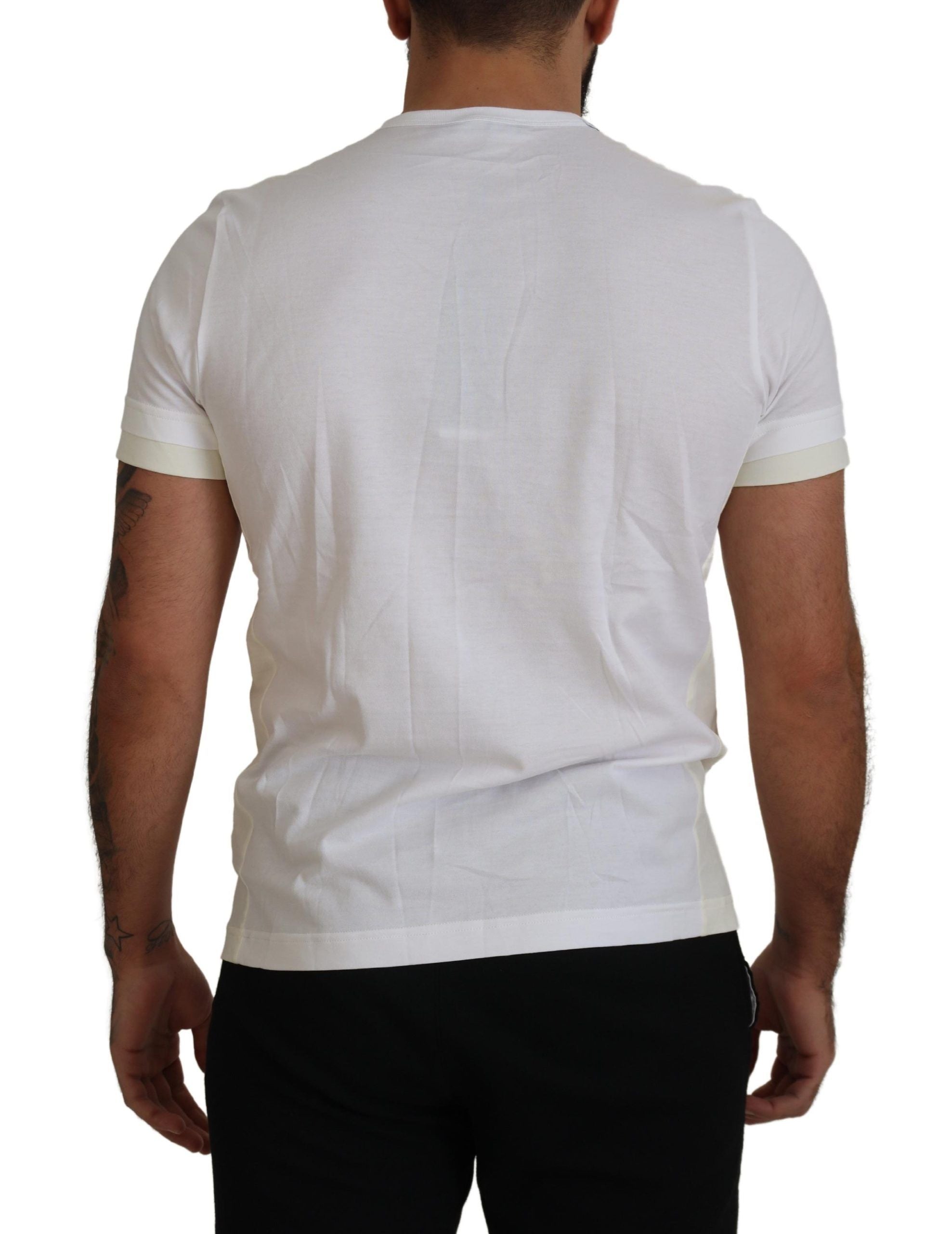 Dolce &amp; Gabbana White Flap Pocket Short Sleeves T-shirt