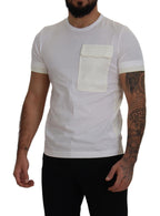 Dolce &amp; Gabbana White Flap Pocket Short Sleeves T-shirt