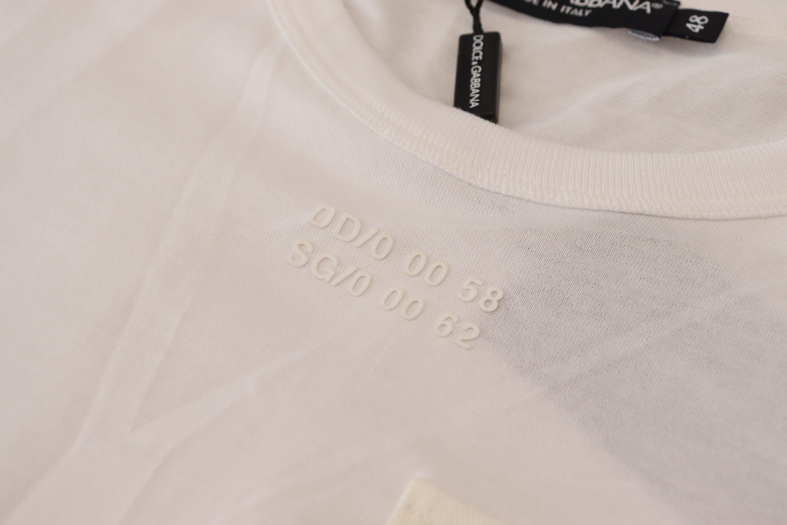 Dolce &amp; Gabbana White Flap Pocket Short Sleeves T-shirt