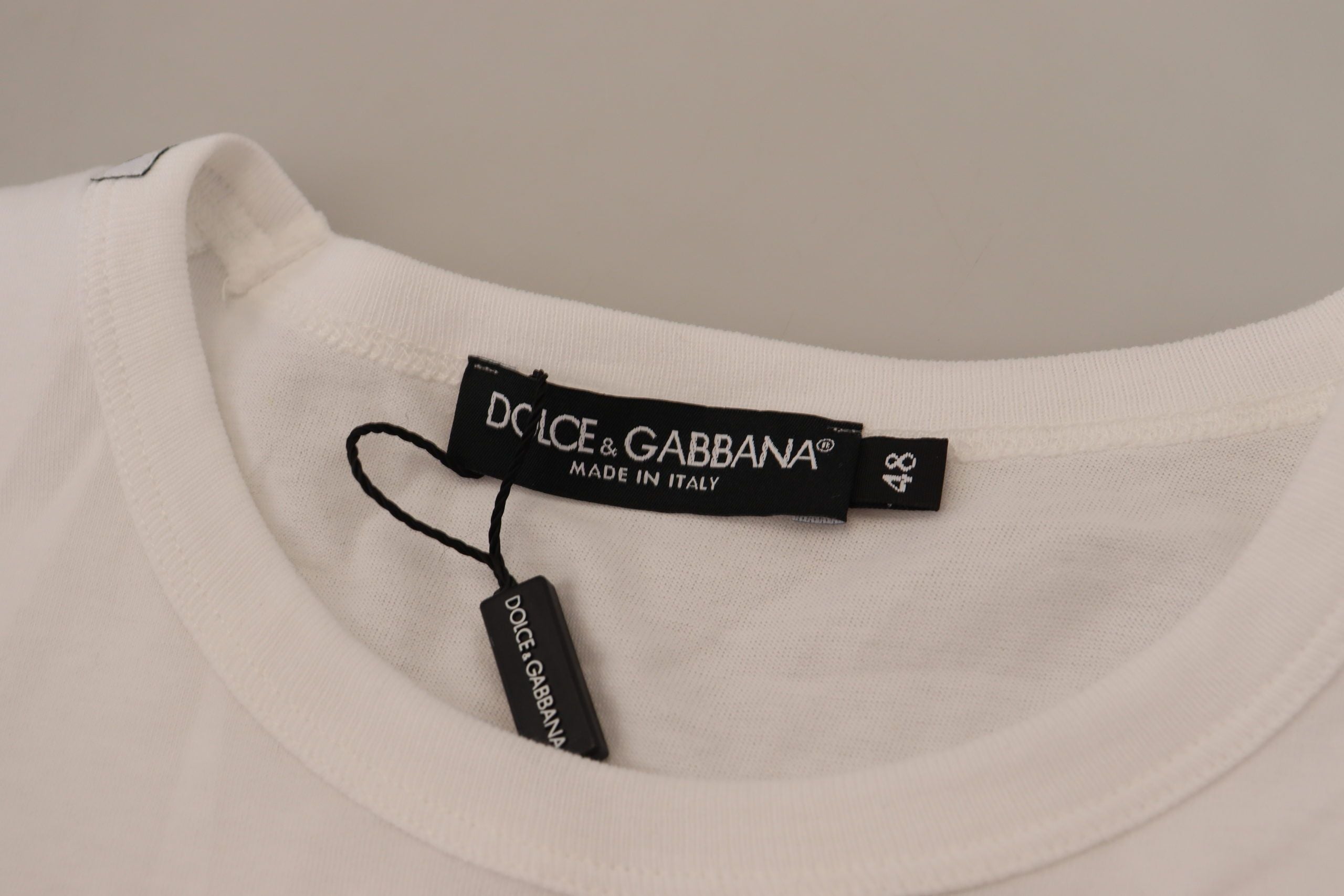 Dolce &amp; Gabbana White Flap Pocket Short Sleeves T-shirt