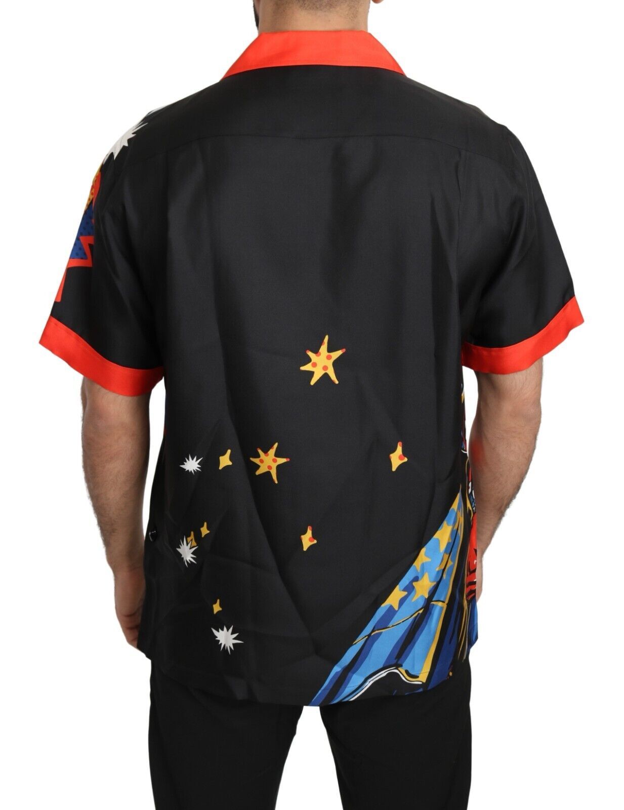 Dolce &amp; Gabbana Multicolor Printed Short Sleeves Casual Shirt