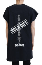 Dolce &amp; Gabbana Black D&amp;G Fashion Round Neck Cotton T-shirt