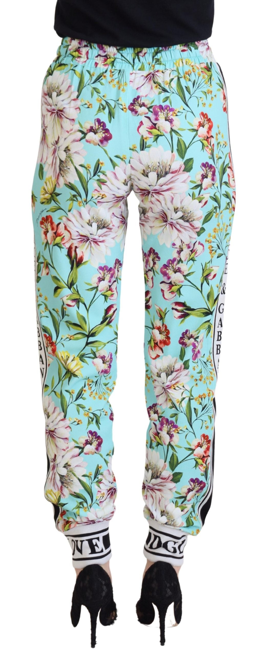 Dolce &amp; Gabbana Multicolor Floral Sweatpants Pants