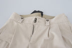 Dolce &amp; Gabbana Beige High Waist Women Pants