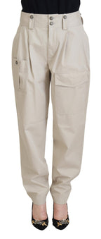 Dolce &amp; Gabbana Beige Cotton Women Cargo Pants