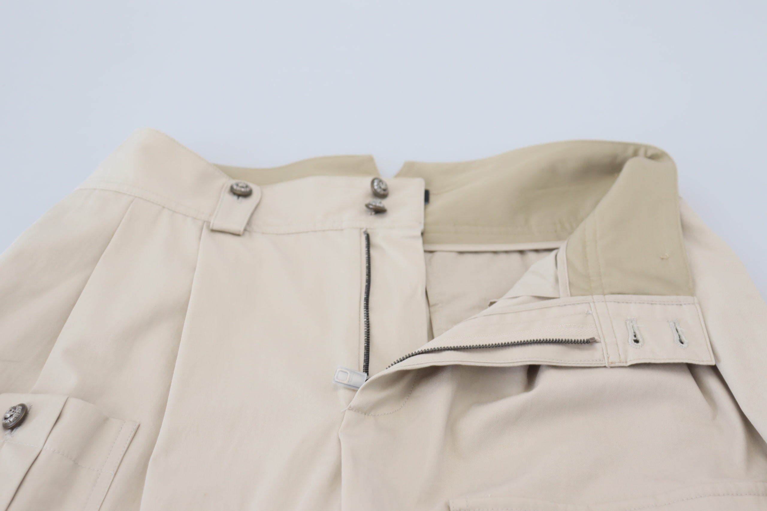 Dolce &amp; Gabbana Beige Cotton Women Cargo Pants