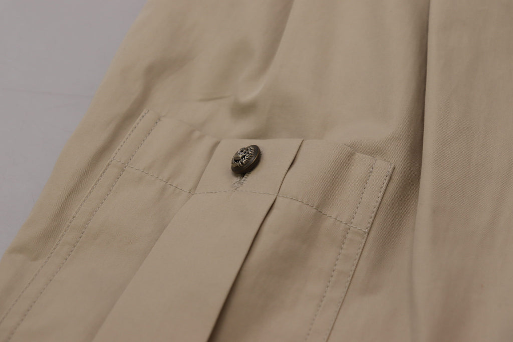 Dolce &amp; Gabbana Beige Cotton Women Cargo Pants
