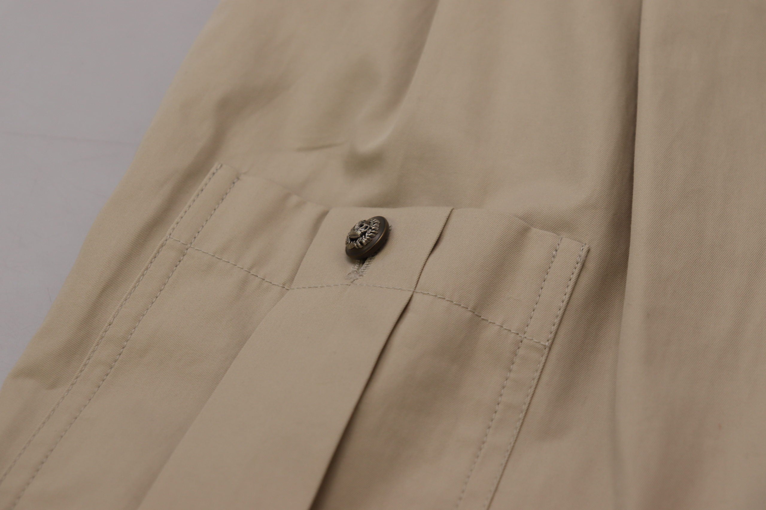 Dolce &amp; Gabbana Beige Cotton Women Cargo Pants