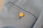 Dolce &amp; Gabbana Light Blue Button Wide Leg Pants