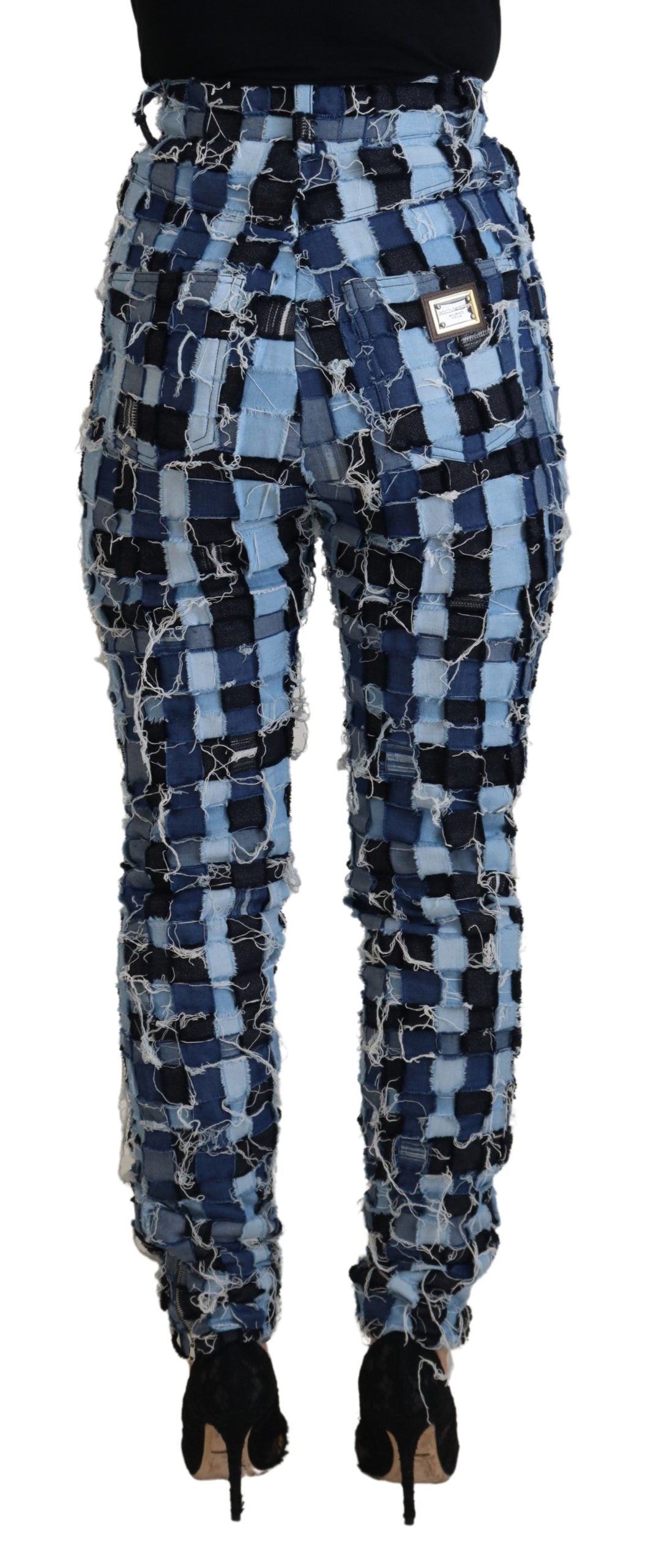 Dolce &amp; Gabbana Multicolor Patchwork Cotton Denim Jeans