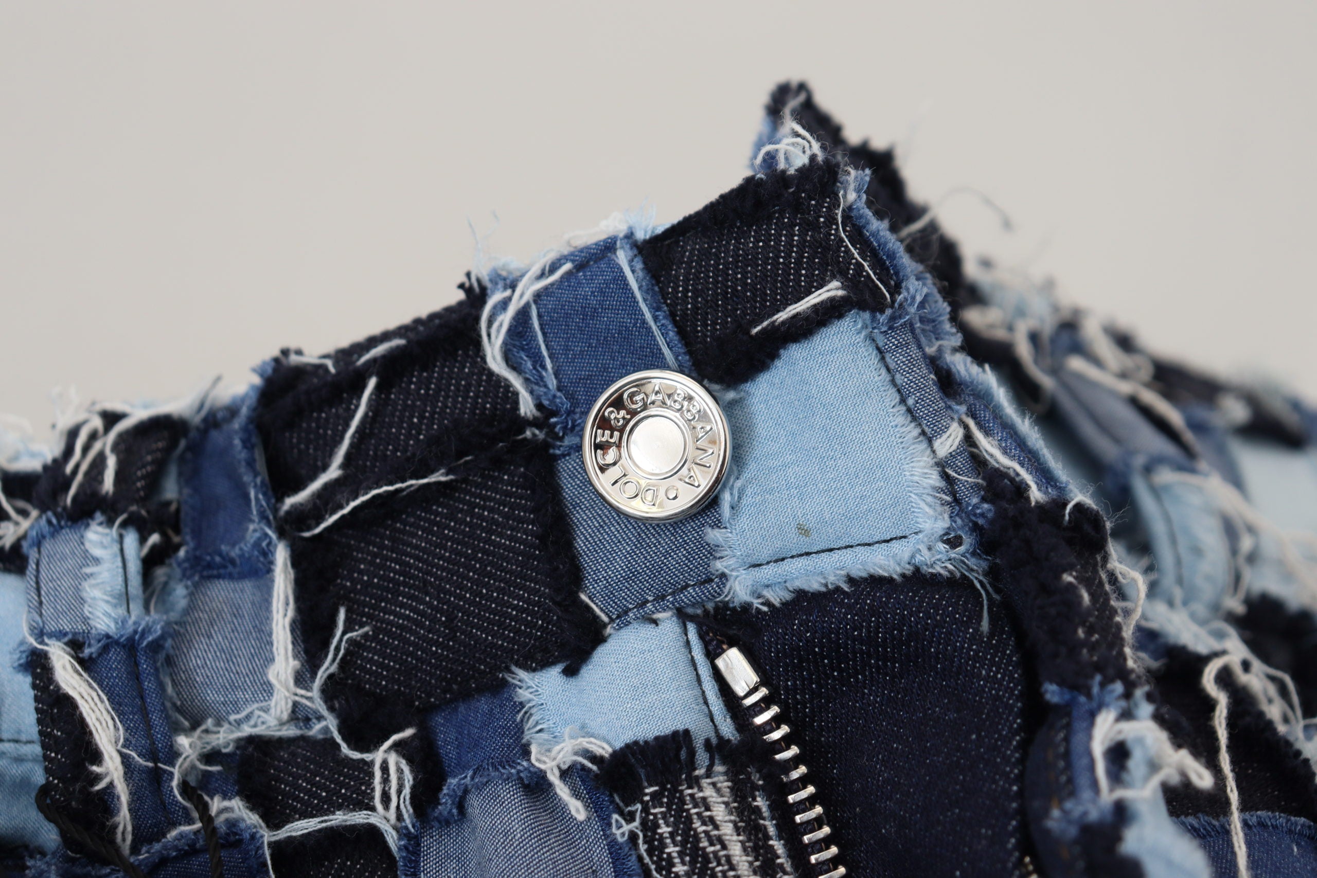 Dolce &amp; Gabbana Multicolor Patchwork Cotton Denim Jeans