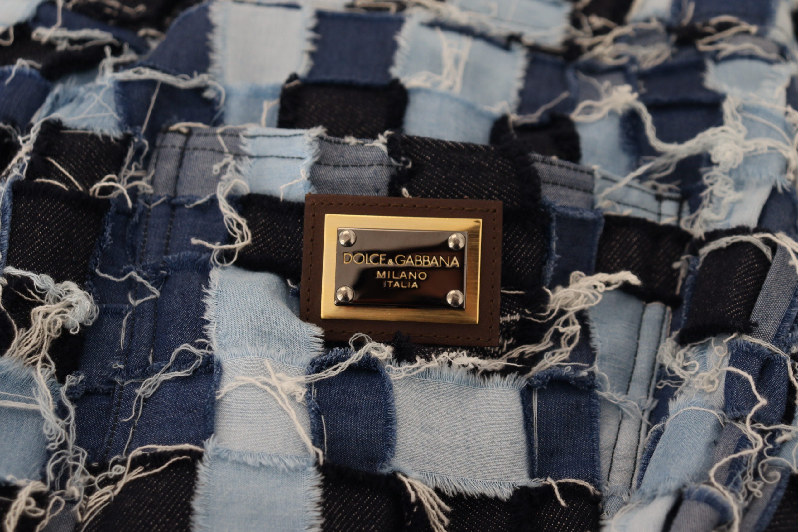 Dolce &amp; Gabbana Multicolor Patchwork Cotton Denim Jeans