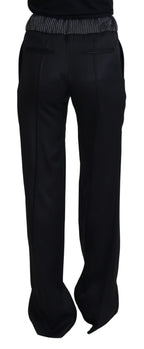 Dolce &amp; Gabbana Black Straight Fit Cotton Pants
