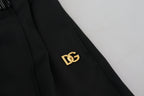 Dolce &amp; Gabbana Black Straight Fit Cotton Pants