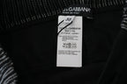 Dolce &amp; Gabbana Black Straight Fit Cotton Pants