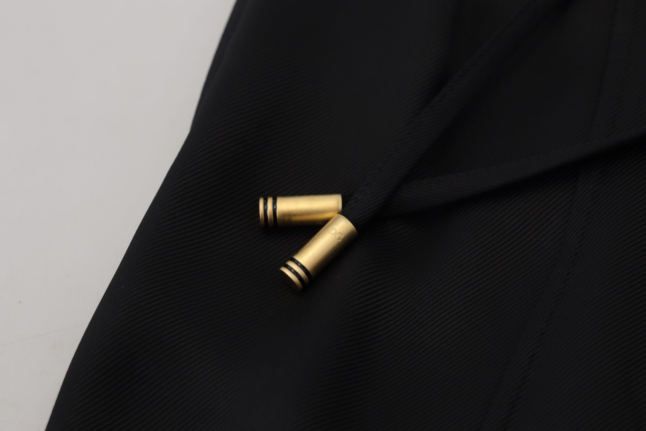 Dolce &amp; Gabbana Black Straight Fit Cotton Pants