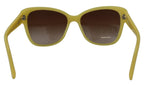 Dolce &amp; Gabbana Yellow Acetate Frame Stars Embellishment DG4124 Sunglasses