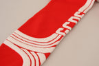 GCDS Red Wool Logo Printed Crew Neck Men Pullover Sweater