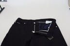 Dolce & Gabbana Black Cotton Skinny Casual Denim Jeans