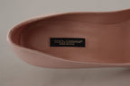 Dolce &amp; Gabbana Pink Patent Leather Kitten Heels Pumps Shoes
