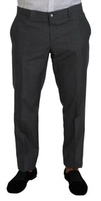 Dolce &amp; Gabbana Gray MARTINI 3 Piece Slim Fit Suit