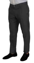 Dolce &amp; Gabbana Gray MARTINI 3 Piece Slim Fit Suit
