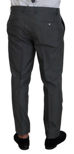 Dolce &amp; Gabbana Gray MARTINI 3 Piece Slim Fit Suit