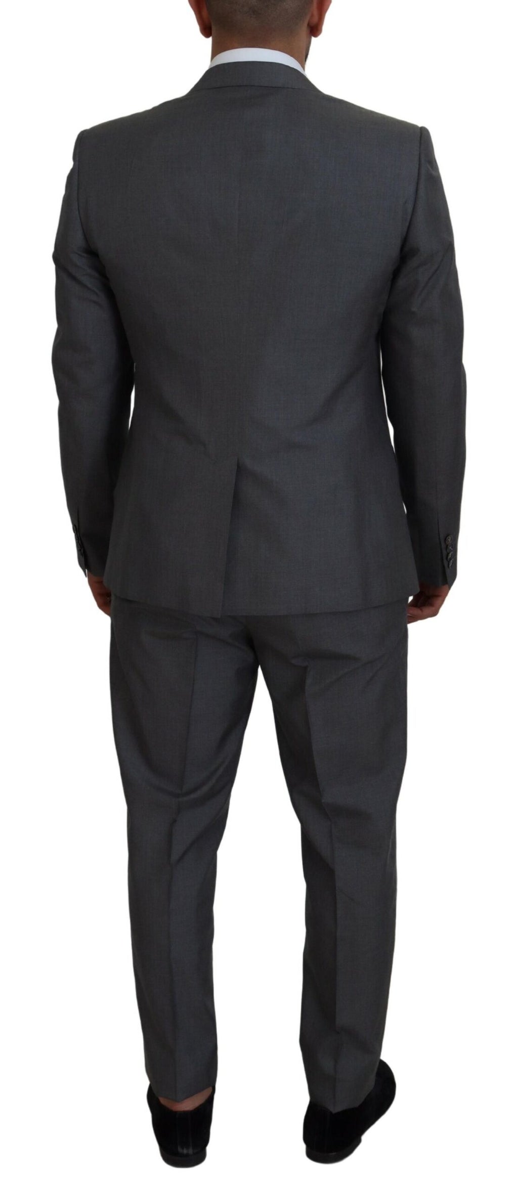 Dolce &amp; Gabbana Gray MARTINI 3 Piece Slim Fit Suit