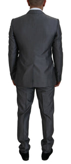 Dolce &amp; Gabbana Gray SICILY 3 Piece Slim Fit Suit