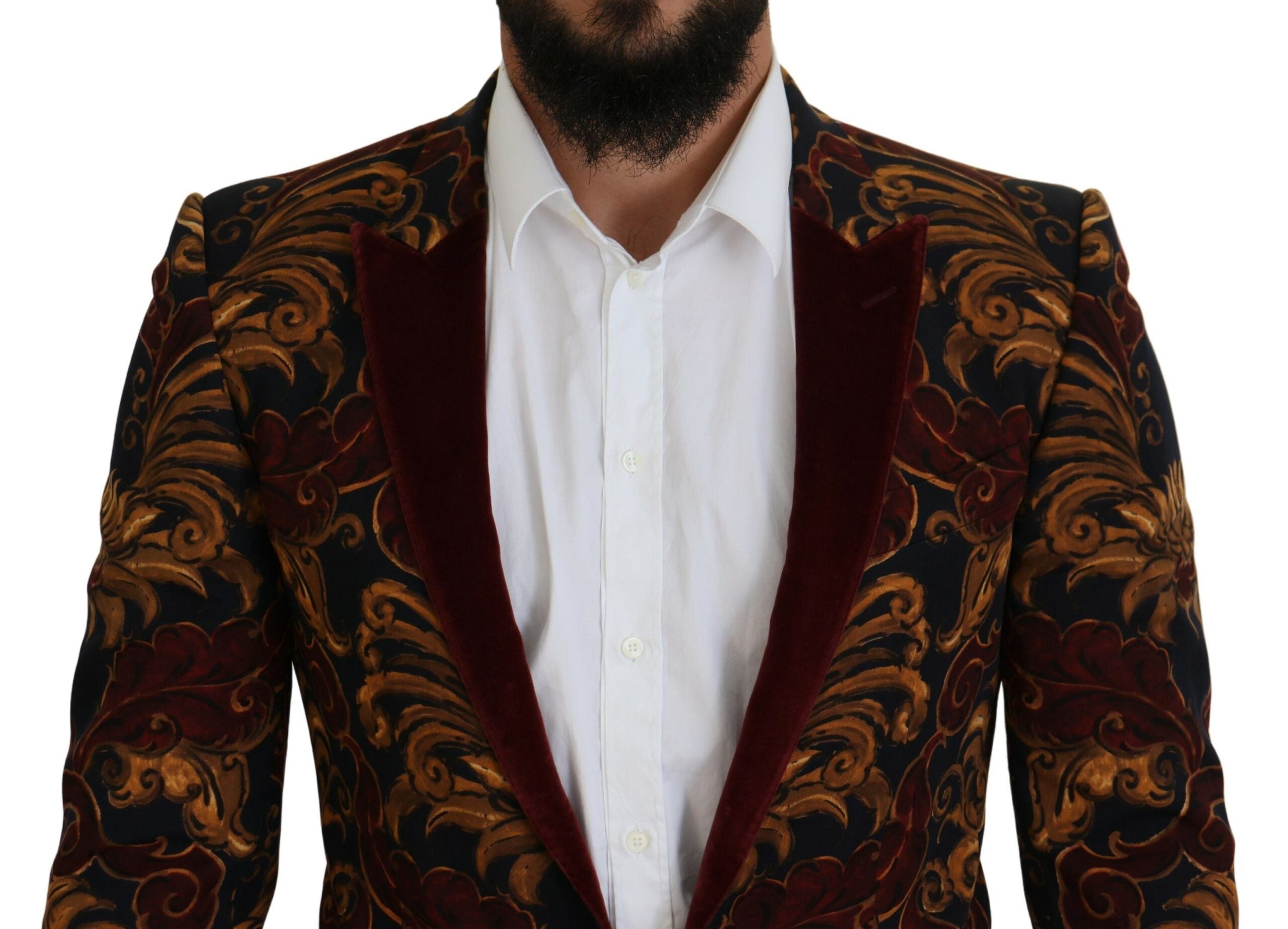 Dolce &amp; Gabbana Multicolor Floral Single Breasted Martini Blazer