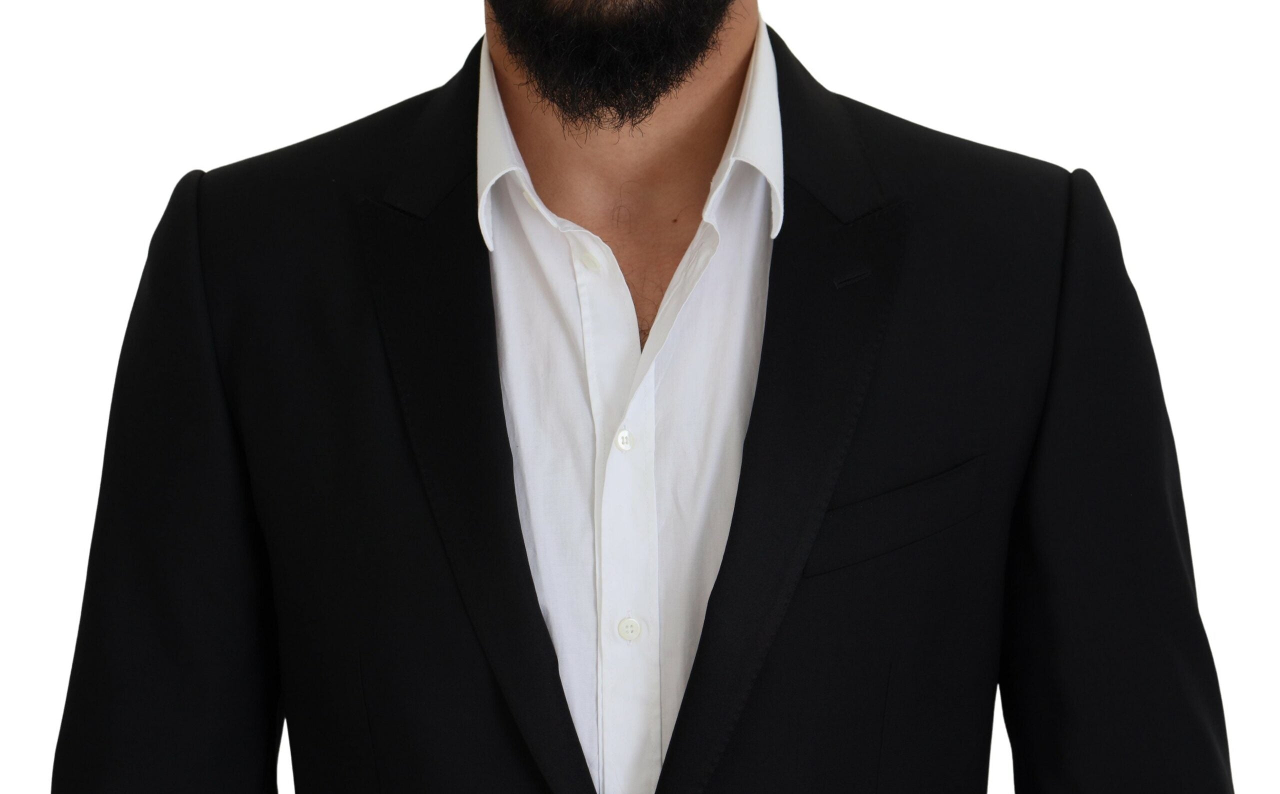 Dolce &amp; Gabbana Black Slim Fit Formal Martini Blazer