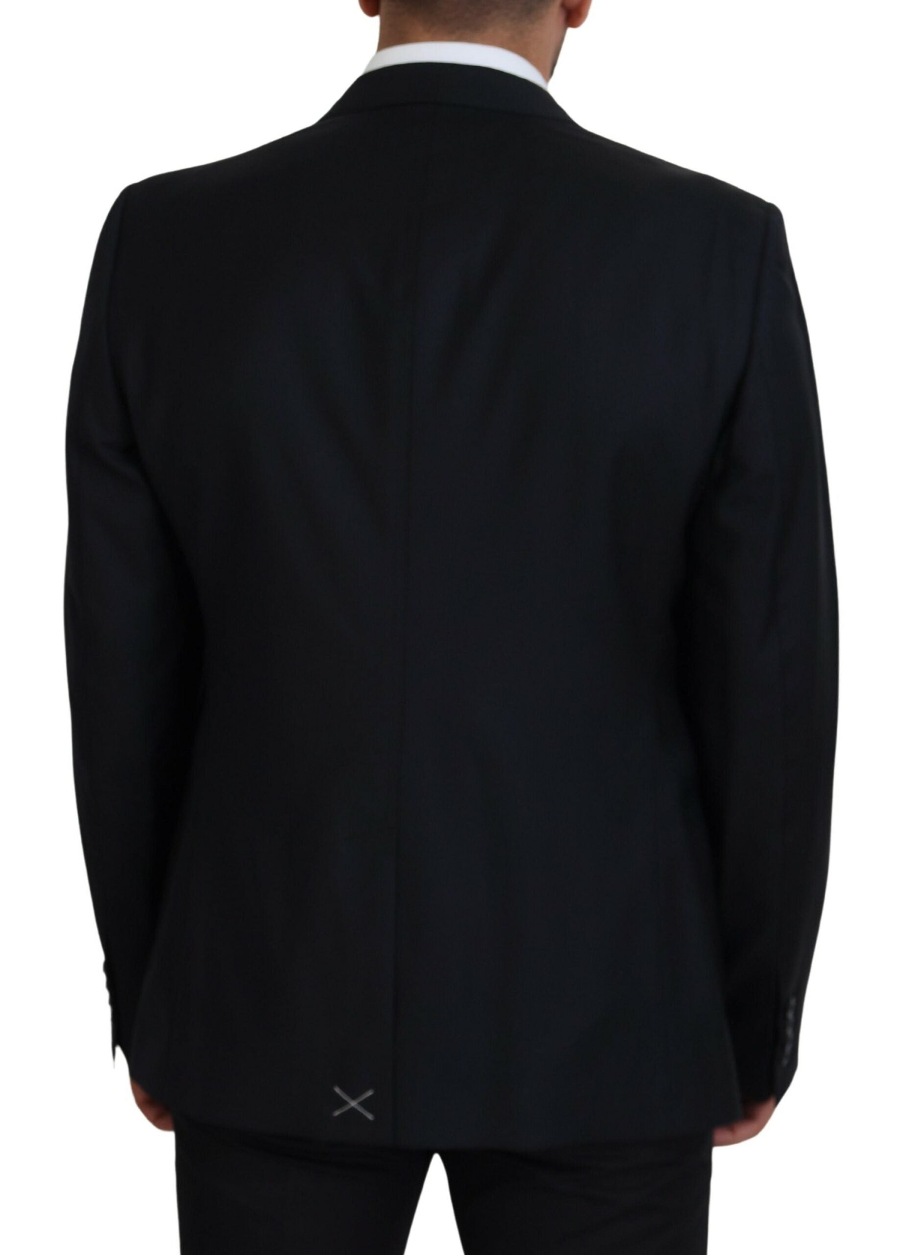 Dolce &amp; Gabbana Dark Blue Wool Formal Sicily Blazer