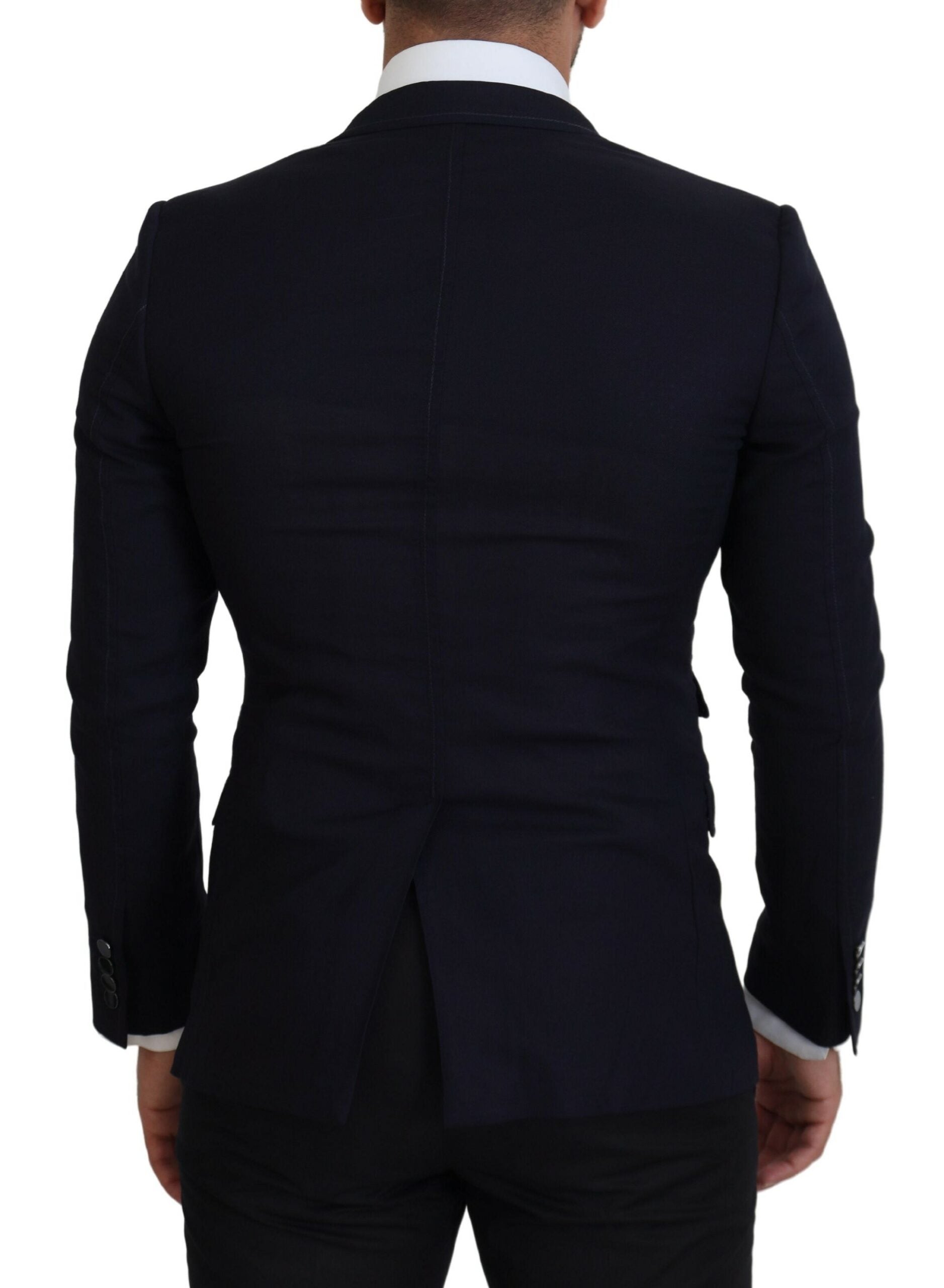 Dolce &amp; Gabbana Blue Wool Formal Taormina Blazer