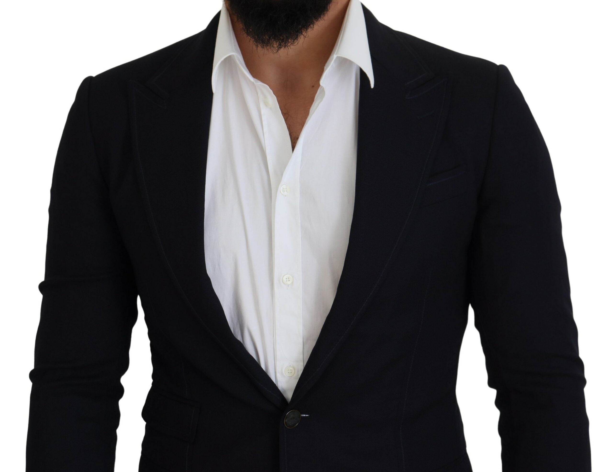 Dolce &amp; Gabbana Blue Wool Formal Taormina Blazer