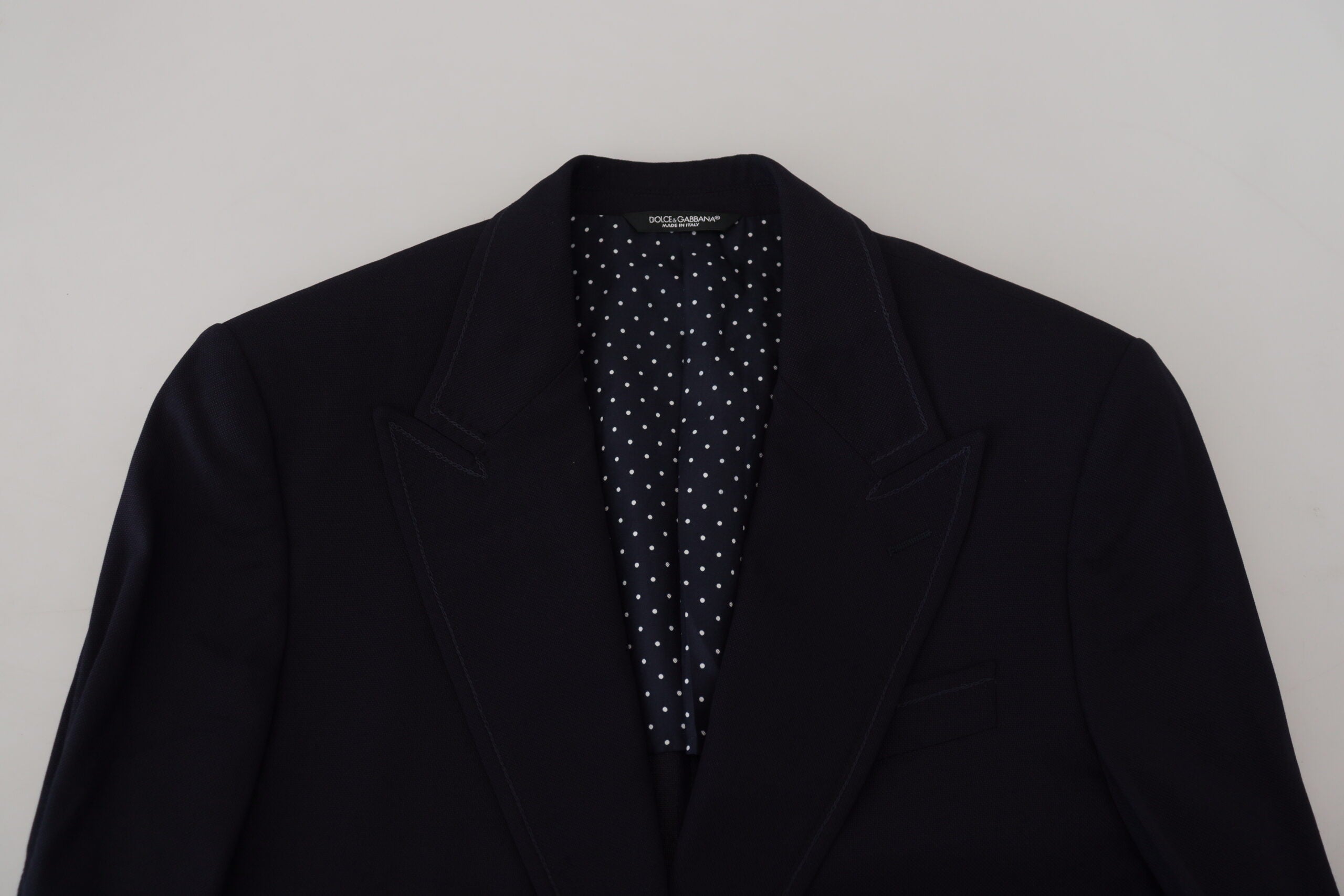 Dolce &amp; Gabbana Blue Wool Formal Taormina Blazer