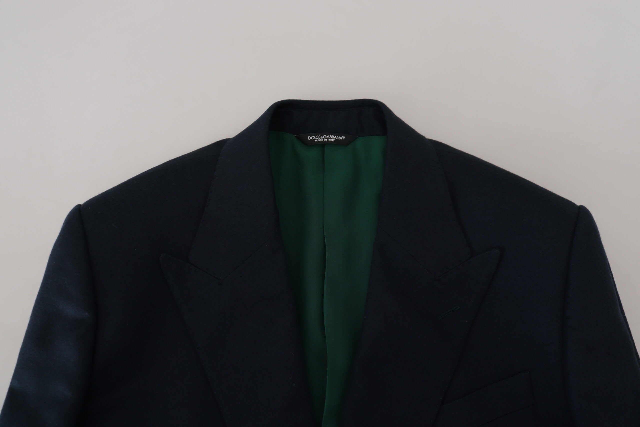 Dolce &amp; Gabbana Blue Double Breasted Formal Coat Blazer