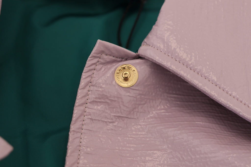 Dolce &amp; Gabbana Purple Cotton Button Down Cropped Jacket