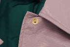 Dolce &amp; Gabbana Purple Cotton Button Down Cropped Jacket
