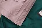 Dolce &amp; Gabbana Purple Cotton Button Down Cropped Jacket