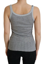 Dolce &amp; Gabbana Gray Cotton Modal Tank Top T-shirt