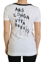 Dolce &amp; Gabbana White Cotton T-shirt Crewneck T-shirt