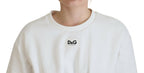Dolce &amp; Gabbana White Corset Stretch Cotton Top T-shirt
