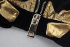 Dolce &amp; Gabbana Black Gold Sleeveless Cropped Bustier Top